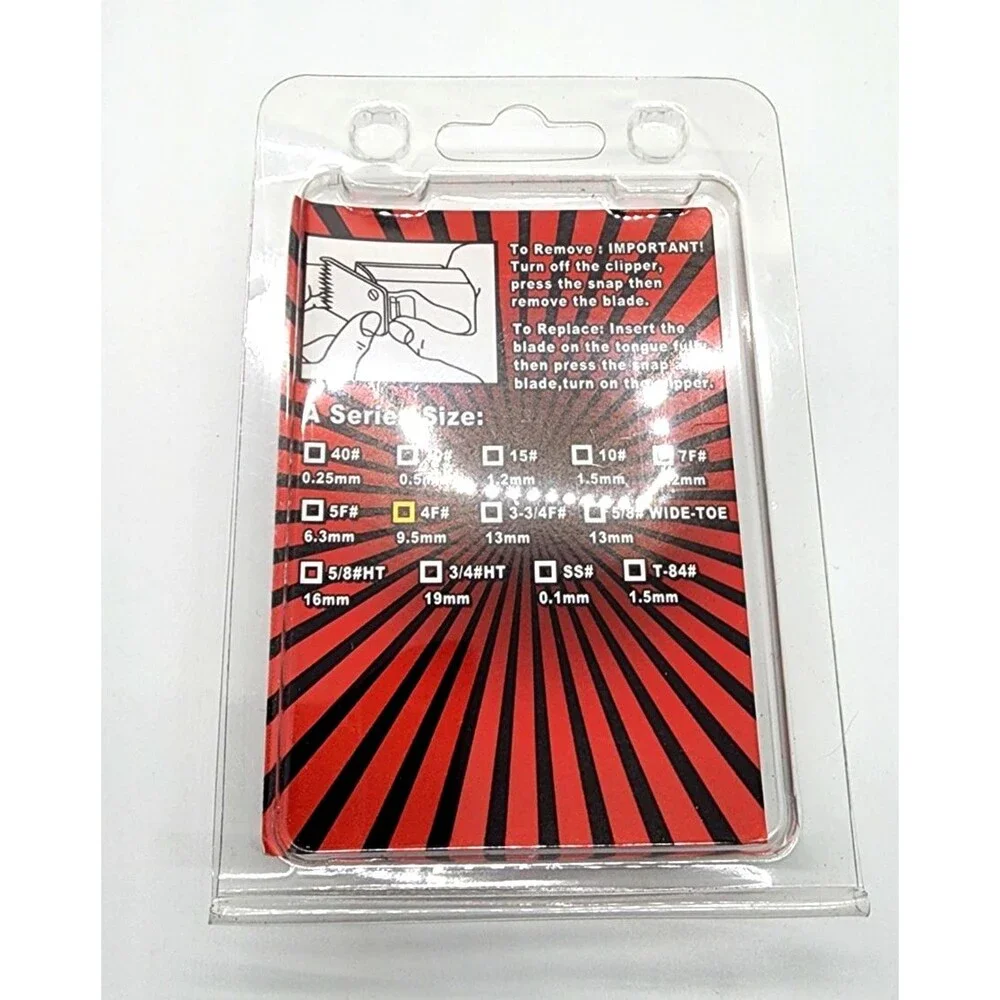 TRAH Dog Grooming A Blade Set 4FC 9.5mm Ceramic Blade New